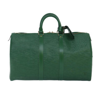 Louis Vuitton Keepall 45  Leather Travel Bag
