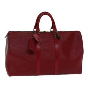 Louis Vuitton Keepall 45  Leather Travel Bag
