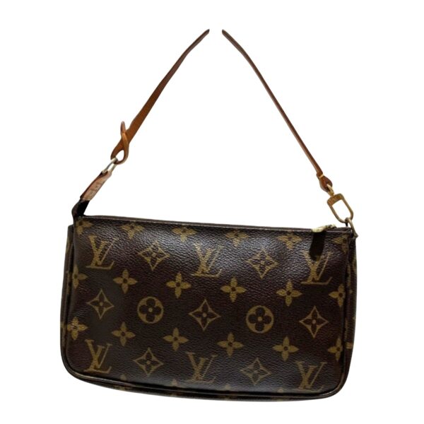 Louis Vuitton Pochette Accessoire  Canvas Clutch Bag - Image 2