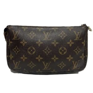 Louis Vuitton Pochette Accessoire  Canvas Clutch Bag