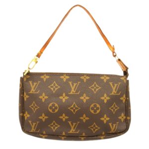 Louis Vuitton Pochette Accessoire  Canvas Clutch Bag