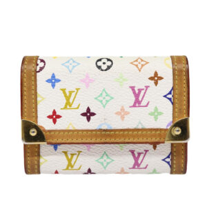 Louis Vuitton Porte Monnaie Plat  Canvas Wallet