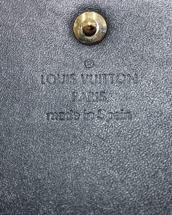 Louis Vuitton Amarante Monogram Business Card Holder in Navy Blue Patent Leather - Image 4