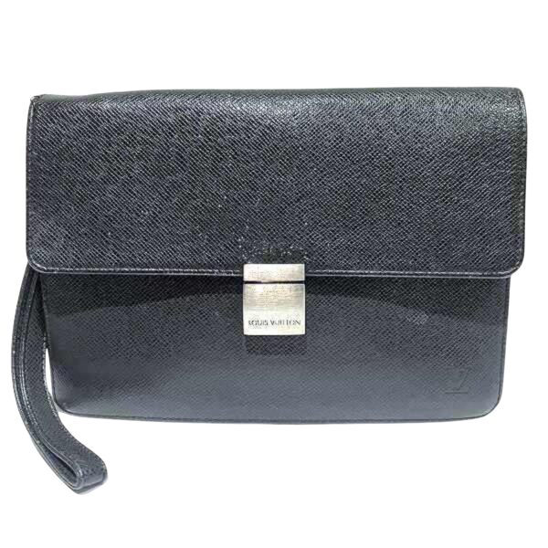 Louis Vuitton Selenga  Leather Clutch Bag