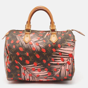 Louis Vuitton Monogram Canvas Limited Edition Jungle Dots Speedy 30