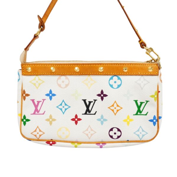 Louis Vuitton Pochette Accessoire  Canvas Clutch Bag - Image 2