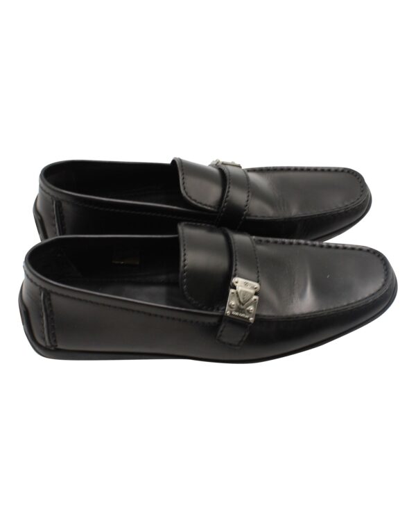 Louis Vuitton Lombok Slip On Loafers in Black Leather - Image 4
