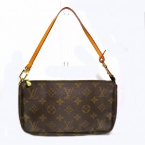 Louis Vuitton Pochette Accessoire  Canvas Clutch Bag