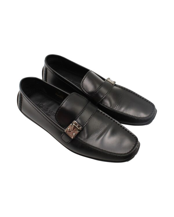 Louis Vuitton Lombok Slip On Loafers in Black Leather - Image 3