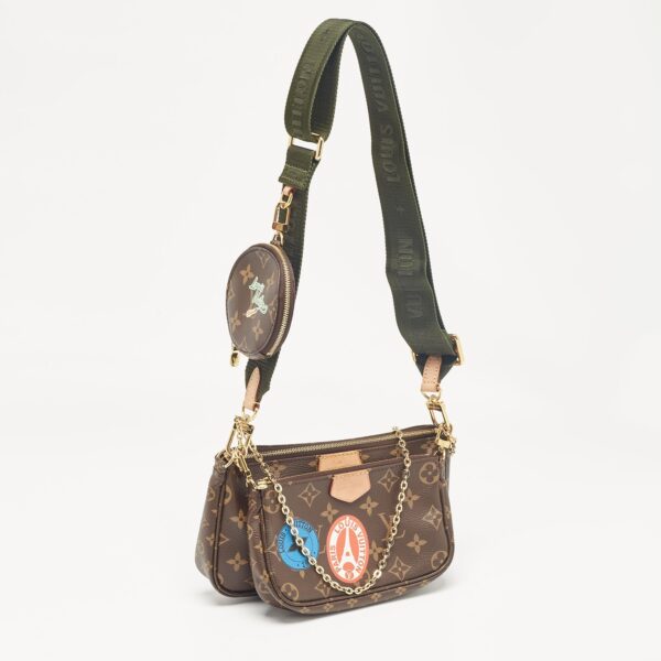 Louis Vuitton Khaki Monogram Canvas My Lv World Tour Multi Pochette Accessoires - Image 2