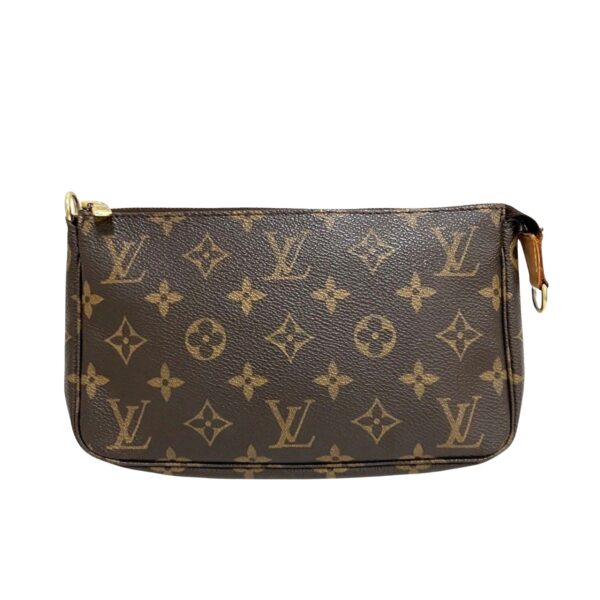 Louis Vuitton Pochette Accessoire  Canvas Clutch Bag