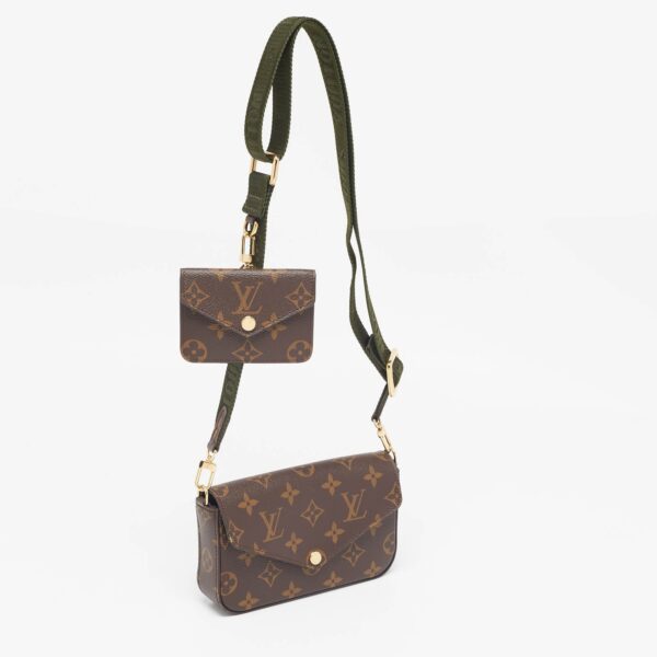 Louis Vuitton Khaki Monogram Canvas Félicie Strap & Go Bag - Image 2