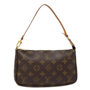 Louis Vuitton Pochette Accessoire  Canvas Clutch Bag