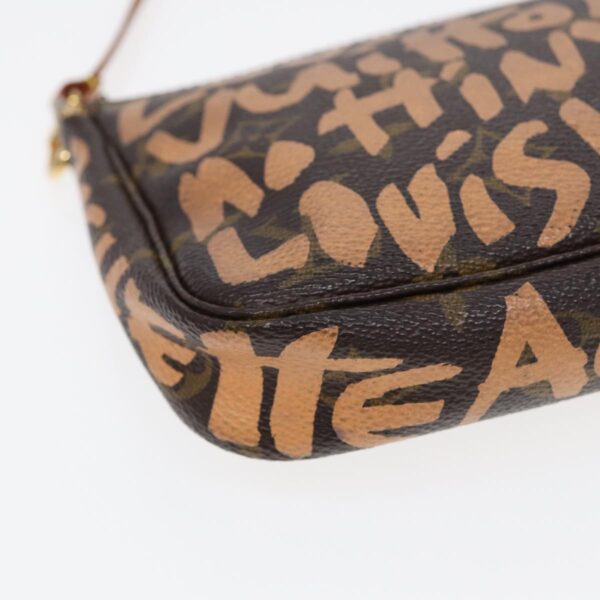 Louis Vuitton Pochette Accessoire  Canvas Clutch Bag - Image 6