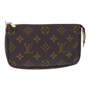 Louis Vuitton Pochette Accessoire  Canvas Clutch Bag