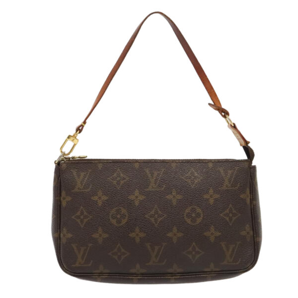 Louis Vuitton Pochette Accessoire  Canvas Clutch Bag