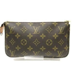 Louis Vuitton Pochette Accessoire  Canvas Clutch Bag
