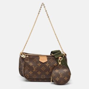 Louis Vuitton Khaki Monogram Canvas Multi Pochette Accessories Bag