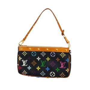 Louis Vuitton Pochette Accessoire  Canvas Clutch Bag