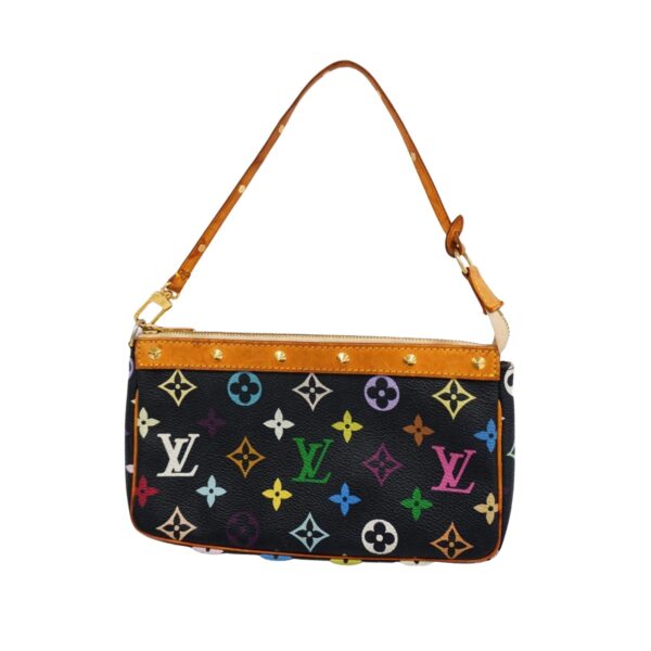 Louis Vuitton Pochette Accessoire  Canvas Clutch Bag