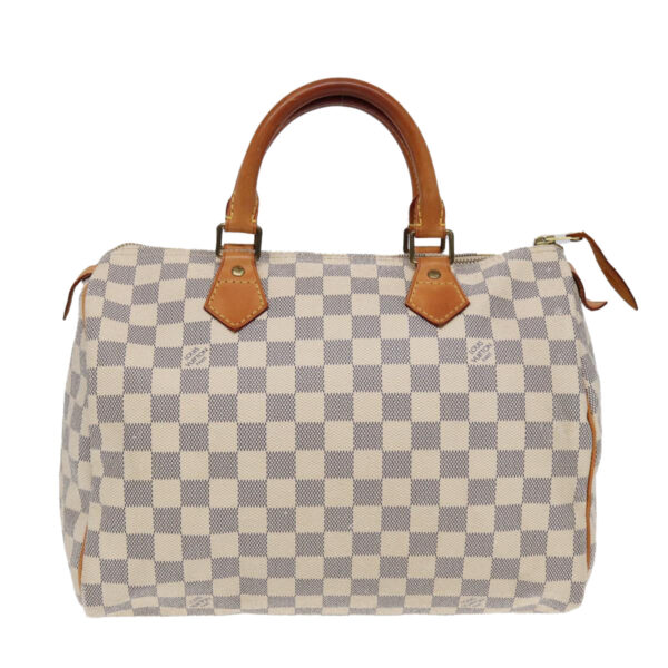 Louis Vuitton Speedy 30  Canvas Handbag