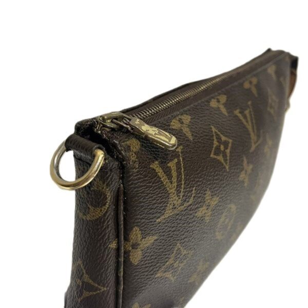 Louis Vuitton Pochette Accessoire  Canvas Clutch Bag - Image 3