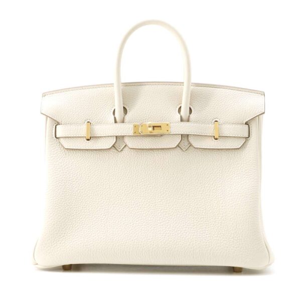 HERMES Birkin Craie Togo Leather Size 25 - Image 8