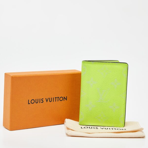 Louis Vuitton Neon Yellow Monogram Canvas Pocket Organizer - Image 6