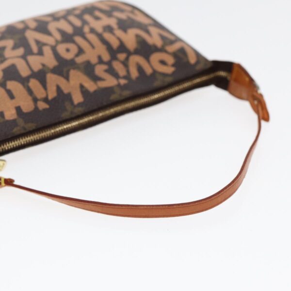 Louis Vuitton Pochette Accessoire  Canvas Clutch Bag - Image 5