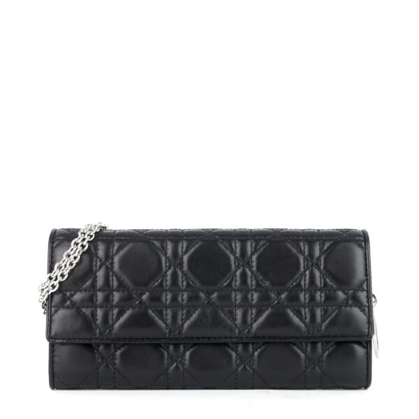 Cannage Leather Wallet on Chain - Image 8