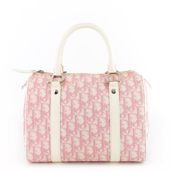 Boston Diorissimo Monogram Canvas Bowling Bag