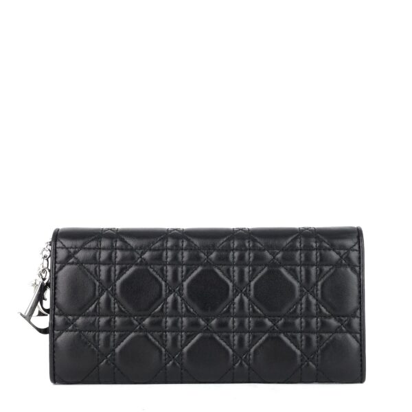 Cannage Leather Wallet on Chain