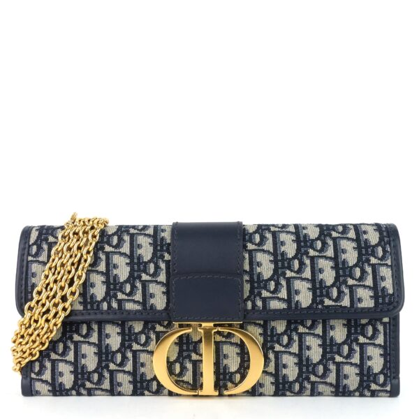 30 Montaigne Oblique Jacquard Canvas Pouch - Image 8