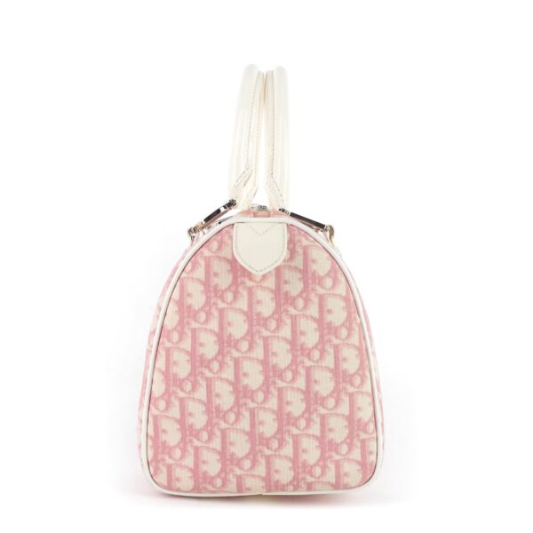 Boston Diorissimo Monogram Canvas Bowling Bag - Image 2