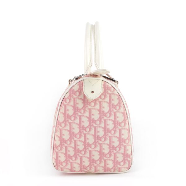 Boston Diorissimo Monogram Canvas Bowling Bag - Image 3