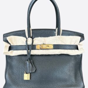 Black Togo Birkin 30