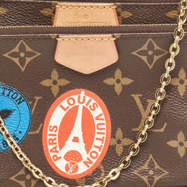 Louis Vuitton Khaki Monogram Canvas My Lv World Tour Multi Pochette Accessoires - Image 4