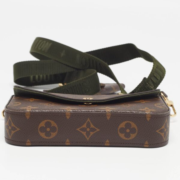 Louis Vuitton Khaki Monogram Canvas Félicie Strap & Go Bag - Image 6