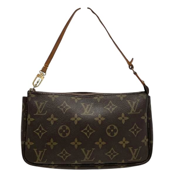 Louis Vuitton Pochette Accessoire  Canvas Clutch Bag