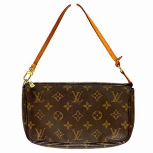 Louis Vuitton Pochette Accessoire  Canvas Clutch Bag