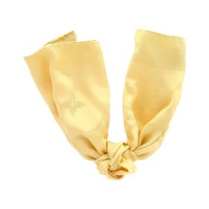 Louis Vuitton Square Monogram Scarf in Yellow Silk