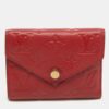 Louis Vuitton Cherry Monogram Empreinte Leather Compact Curieuse Wallet