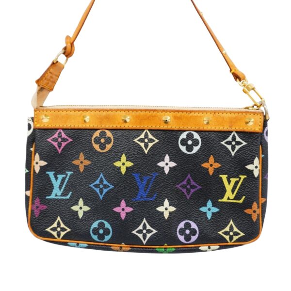 Louis Vuitton Pochette Accessoire  Canvas Clutch Bag - Image 2