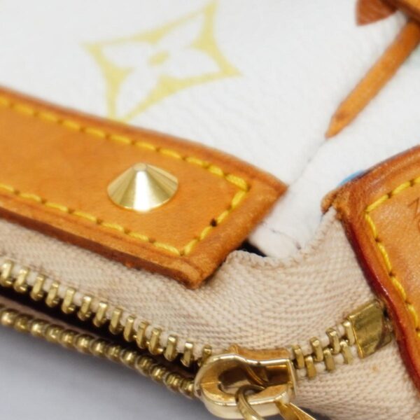 Louis Vuitton Pochette Accessoire  Canvas Clutch Bag - Image 5