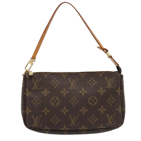 Louis Vuitton Pochette Accessoire  Canvas Clutch Bag