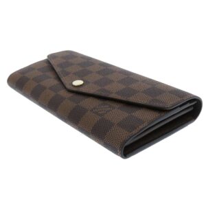 LOUIS VUITTON Portefeuille Sarah BrownN63209 Damier Ebene Canvas