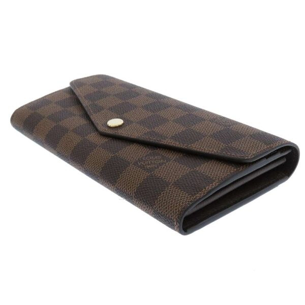 LOUIS VUITTON Portefeuille Sarah BrownN63209 Damier Ebene Canvas