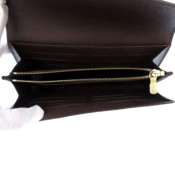 LOUIS VUITTON Portefeuille Sarah BrownN63209 Damier Ebene Canvas - Image 4
